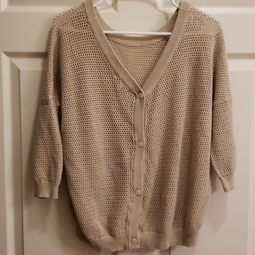 Jack by BB Dakota Button Front Open Knit Cardigan